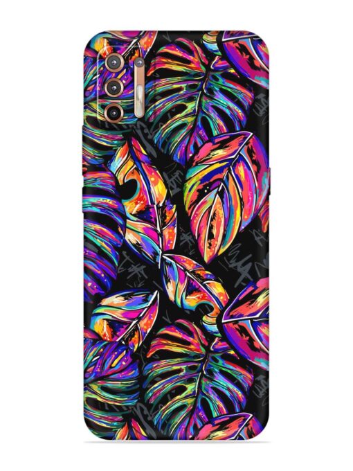 Tropical Seamless Vector Embossed Soft Silicone Case for Motorola Moto G9 Plus Zapvi