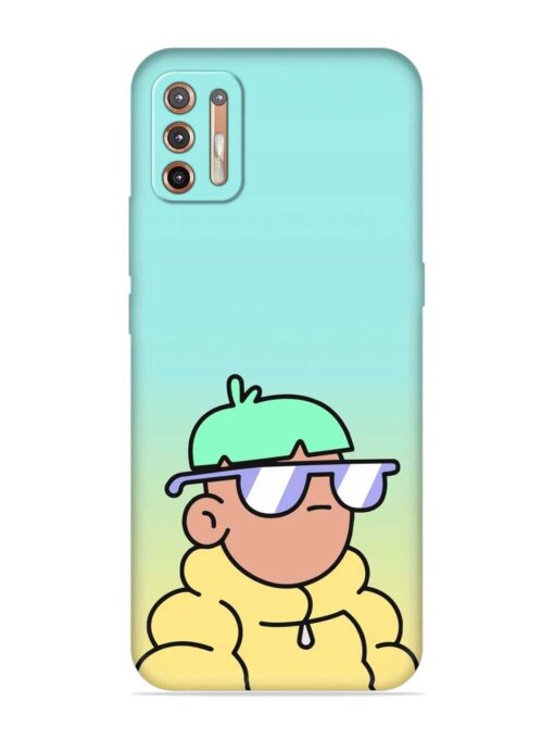 Doodles Cool Character Embossed Soft Silicone Case for Motorola Moto G9 Plus Zapvi