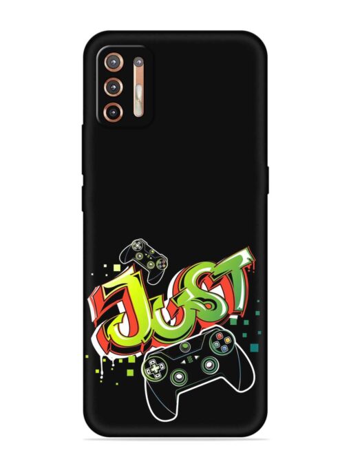 Graffiti Gamepad Illustration Embossed Soft Silicone Case for Motorola Moto G9 Plus Zapvi