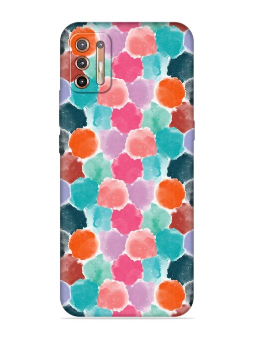 Colorful Seamless Pattern Embossed Soft Silicone Case for Motorola Moto G9 Plus Zapvi