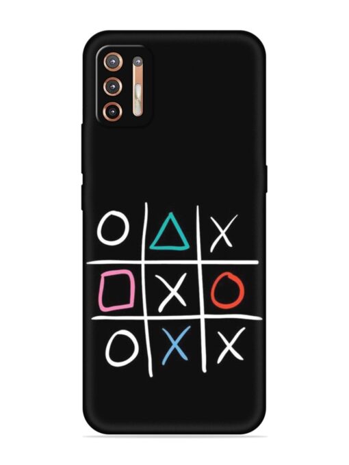 Super Neon Tic-Tac-Toe Embossed Soft Silicone Case for Motorola Moto G9 Plus Zapvi