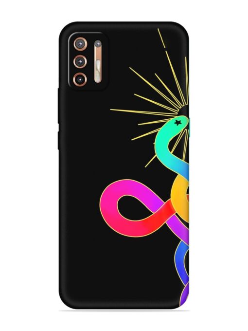 Art Geometric Abstraction Embossed Soft Silicone Case for Motorola Moto G9 Plus Zapvi