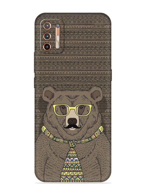 Grizzly Bear Embossed Soft Silicone Case for Motorola Moto G9 Plus Zapvi