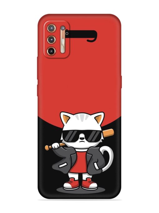 Cool Little Bear Cartoon Embossed Soft Silicone Case for Motorola Moto G9 Plus Zapvi