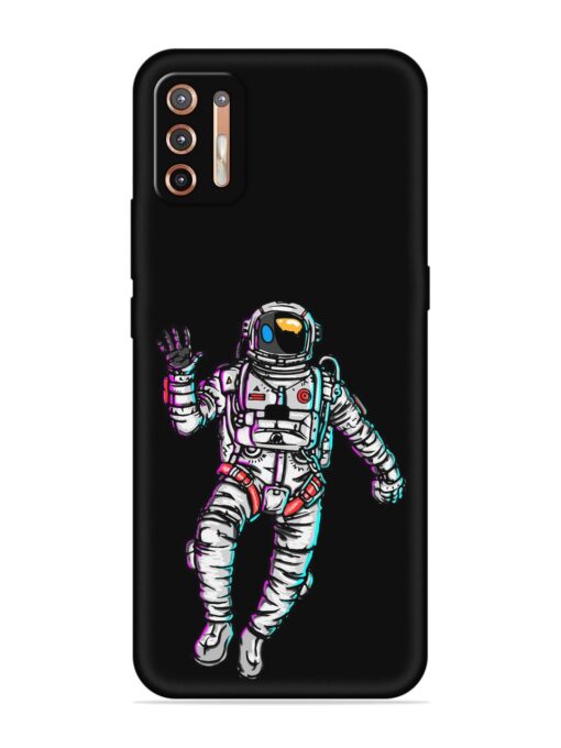 Spaceman Embossed Soft Silicone Case for Motorola Moto G9 Plus