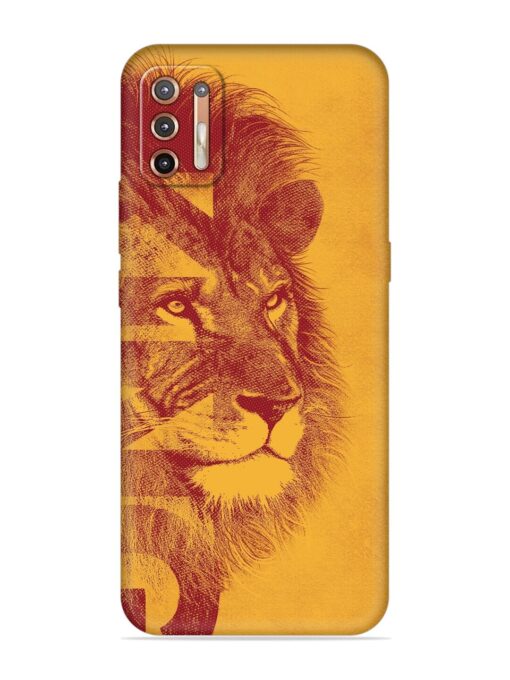 Gold Lion Crown Art Embossed Soft Silicone Case for Motorola Moto G9 Plus Zapvi