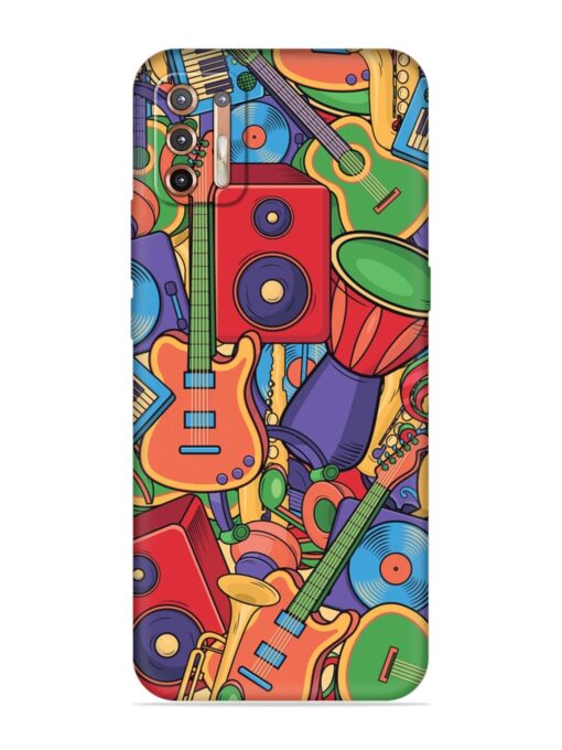 Colorful Music Art Embossed Soft Silicone Case for Motorola Moto G9 Plus Zapvi