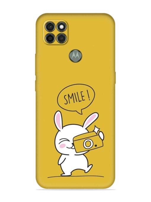 Hey Smile Please Embossed Soft Silicone Case for Motorola Moto G9 Power Zapvi