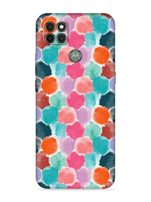 Colorful Seamless Pattern Embossed Soft Silicone Case for Motorola Moto G9 Power Zapvi