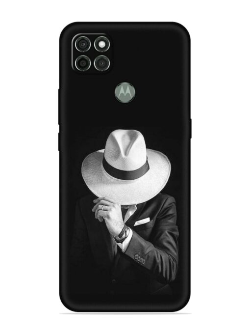 Men Under Hat Embossed Soft Silicone Case for Motorola Moto G9 Power