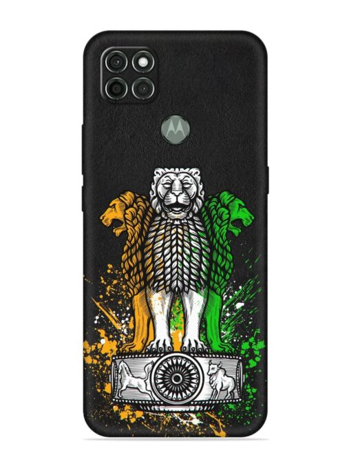 Pillars Of Ashoka Embossed Soft Silicone Case for Motorola Moto G9 Power