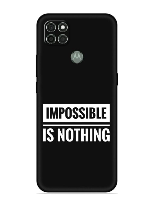 Impossible Is Nothing Embossed Soft Silicone Case for Motorola Moto G9 Power Zapvi