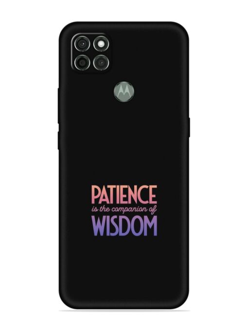 Patience Is The Embossed Soft Silicone Case for Motorola Moto G9 Power Zapvi