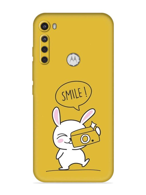 Hey Smile Please Embossed Soft Silicone Case for Motorola One Fusion Plus Zapvi