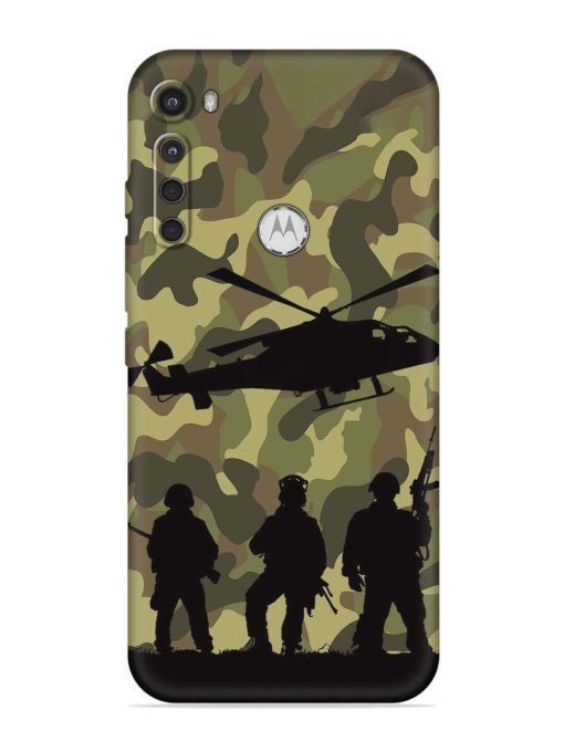 Army Heros Embossed Soft Silicone Case for Motorola One Fusion Plus Zapvi