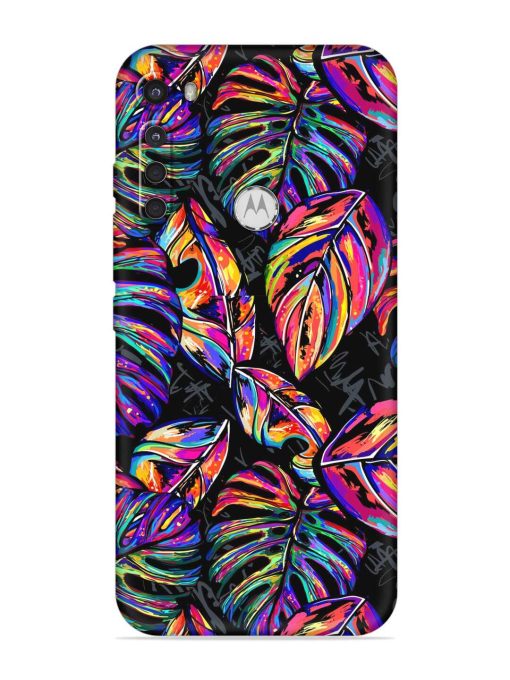 Tropical Seamless Vector Embossed Soft Silicone Case for Motorola One Fusion Plus Zapvi