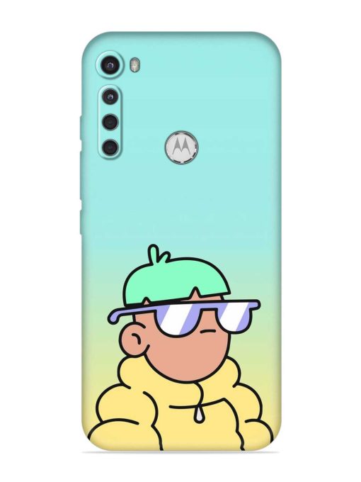 Doodles Cool Character Embossed Soft Silicone Case for Motorola One Fusion Plus Zapvi