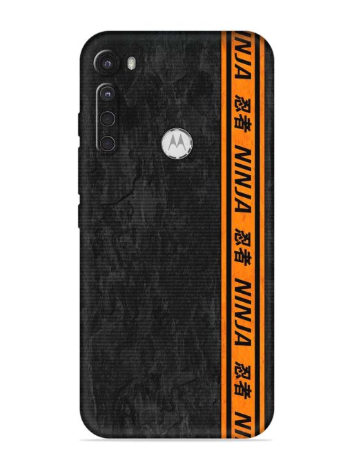 Ninja Srtips Embossed Soft Silicone Case for Motorola One Fusion Plus Zapvi