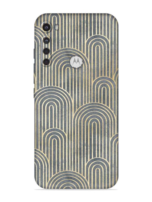 Art Deco Style Embossed Soft Silicone Case for Motorola One Fusion Plus Zapvi