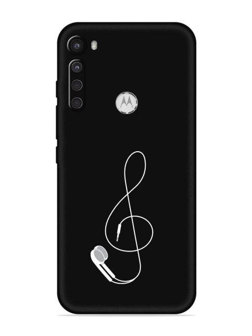 Music Earphone Vector Embossed Soft Silicone Case for Motorola One Fusion Plus Zapvi