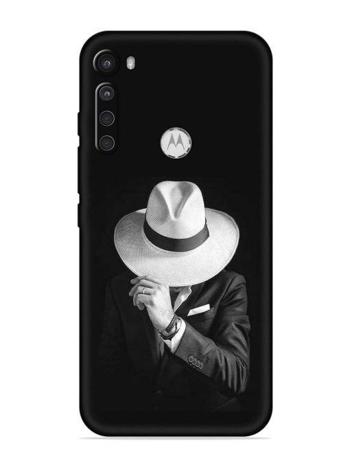 Men Under Hat Embossed Soft Silicone Case for Motorola One Fusion Plus Zapvi