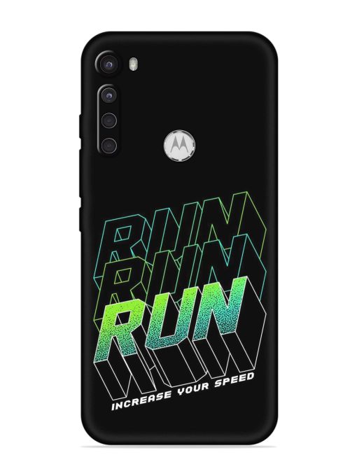 Run Embossed Soft Silicone Case for Motorola One Fusion Plus Zapvi