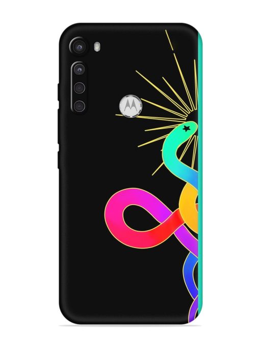 Art Geometric Abstraction Embossed Soft Silicone Case for Motorola One Fusion Plus Zapvi