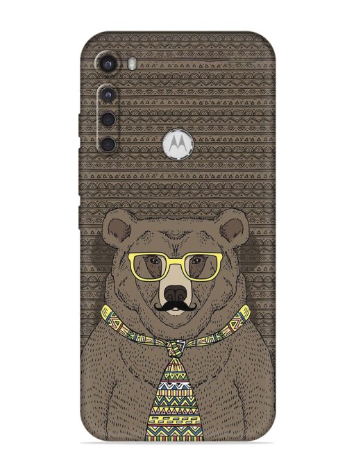 Grizzly Bear Embossed Soft Silicone Case for Motorola One Fusion Plus Zapvi