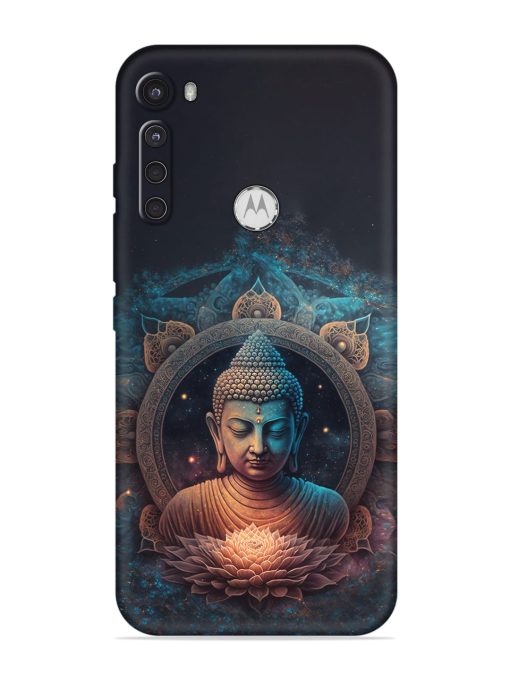 Gautam Buddha Embossed Soft Silicone Case for Motorola One Fusion Plus Zapvi