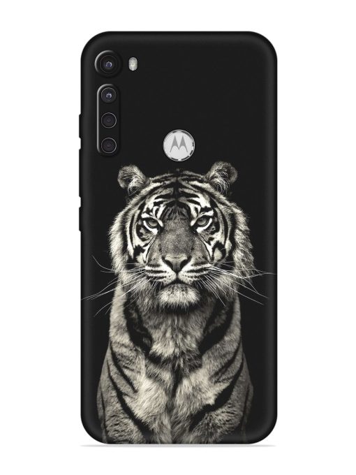 Tiger Art Embossed Soft Silicone Case for Motorola One Fusion Plus Zapvi