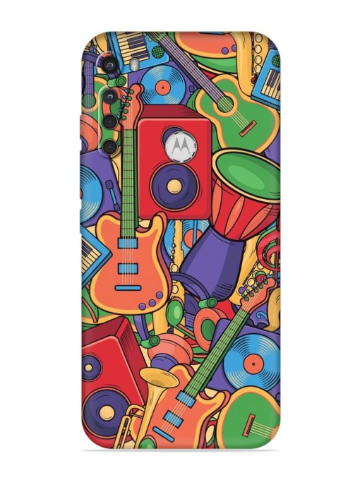 Colorful Music Art Embossed Soft Silicone Case for Motorola One Fusion Plus Zapvi