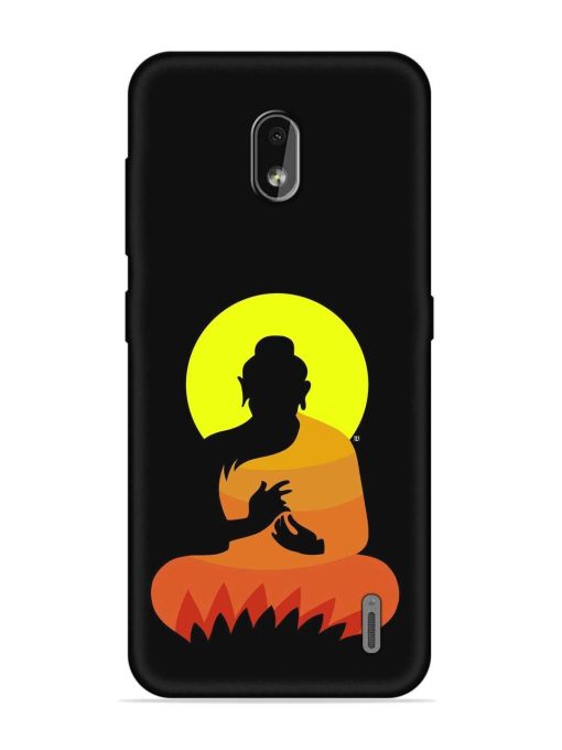 Buddha Art Black Embossed Soft Silicone Case for Nokia 2.2 Zapvi