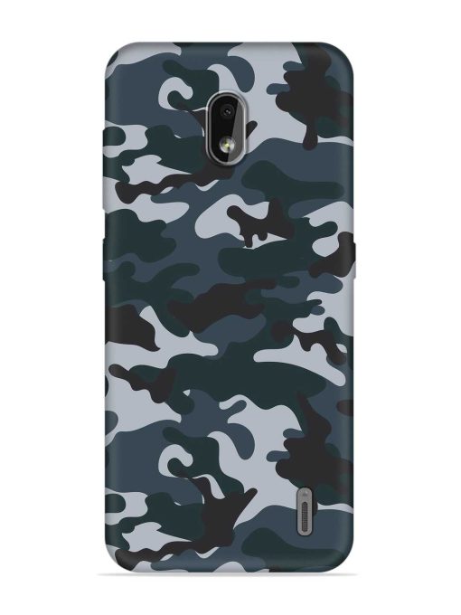 Dark Blue Army Military Art Embossed Soft Silicone Case for Nokia 2.2 Zapvi