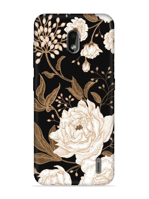 Peonies Roses Floral Embossed Soft Silicone Case for Nokia 2.2 Zapvi