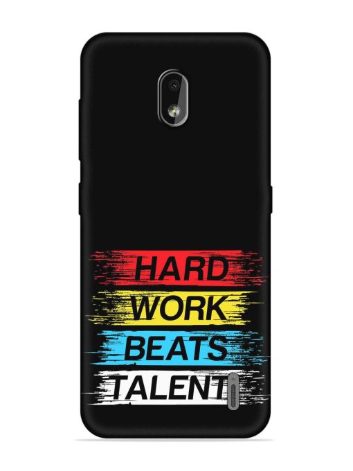 Hard Work Beats Embossed Soft Silicone Case for Nokia 2.2 Zapvi