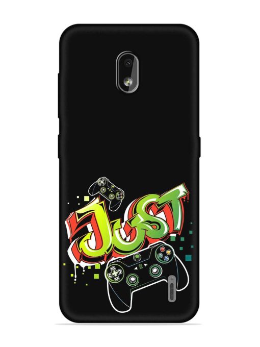 Graffiti Gamepad Illustration Embossed Soft Silicone Case for Nokia 2.2 Zapvi