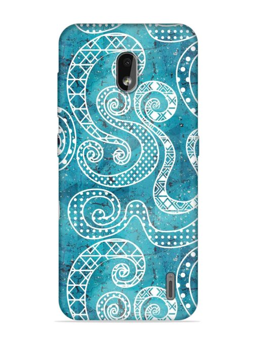 Vintage Curved Seamless Embossed Soft Silicone Case for Nokia 2.2 Zapvi