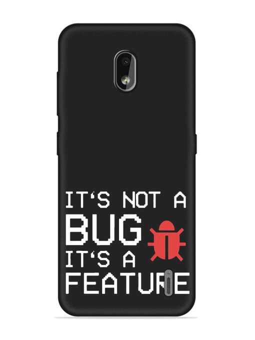 Not Bug Feature Embossed Soft Silicone Case for Nokia 2.2 Zapvi