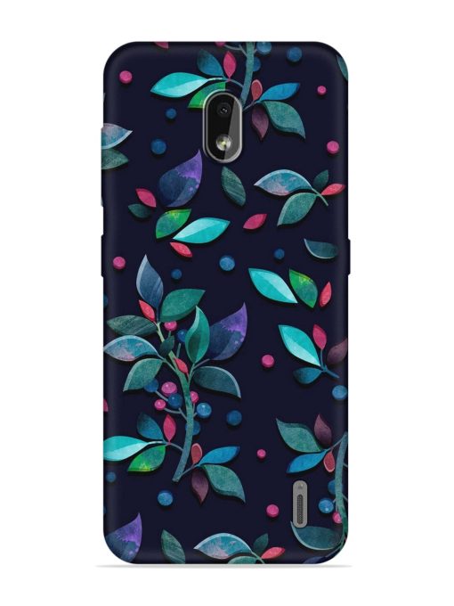 Decorative Watercolor Flower Embossed Soft Silicone Case for Nokia 2.2 Zapvi