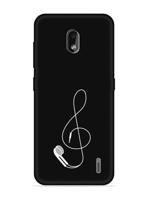 Music Earphone Vector Embossed Soft Silicone Case for Nokia 2.2