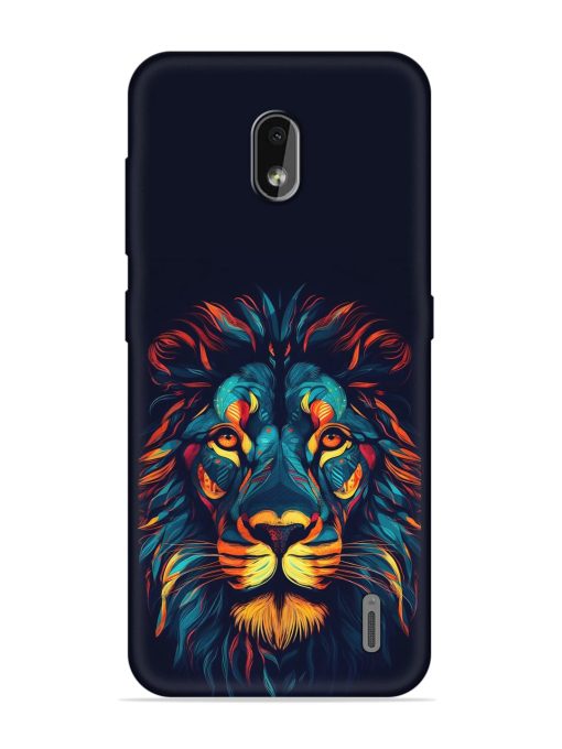 Colorful Lion Embossed Soft Silicone Case for Nokia 2.2 Zapvi