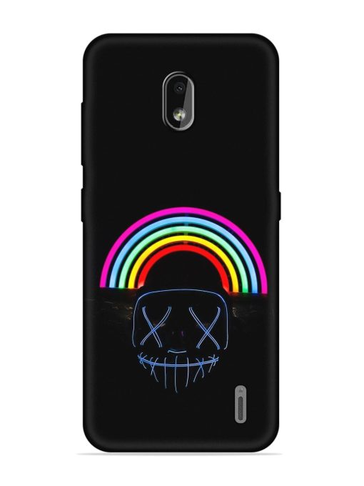 Mask Rainbow Embossed Soft Silicone Case for Nokia 2.2 Zapvi