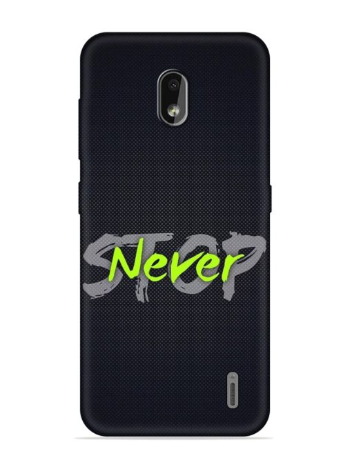 Never Stop Embossed Soft Silicone Case for Nokia 2.2 Zapvi