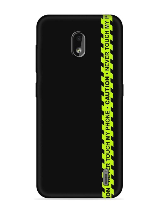 Never Touch My Phone Embossed Soft Silicone Case for Nokia 2.2 Zapvi