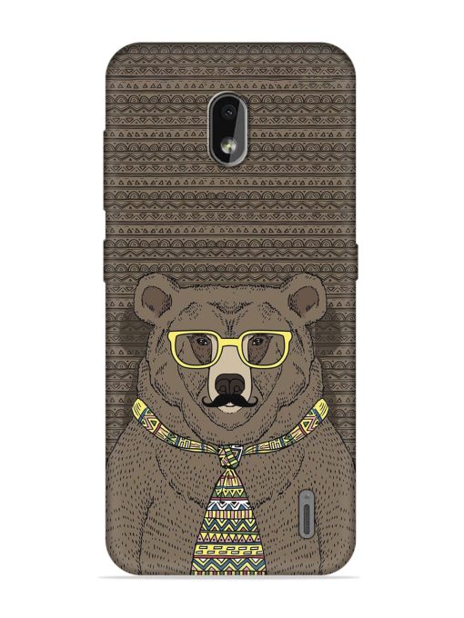 Grizzly Bear Embossed Soft Silicone Case for Nokia 2.2 Zapvi