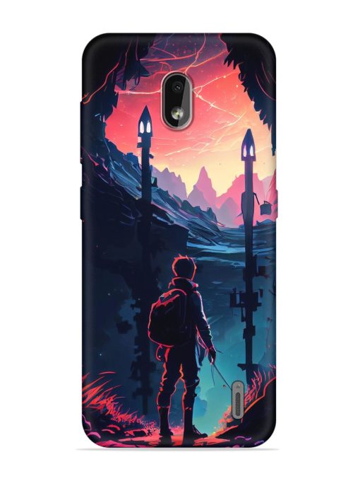 Cgs Artwork Embossed Soft Silicone Case for Nokia 2.2 Zapvi