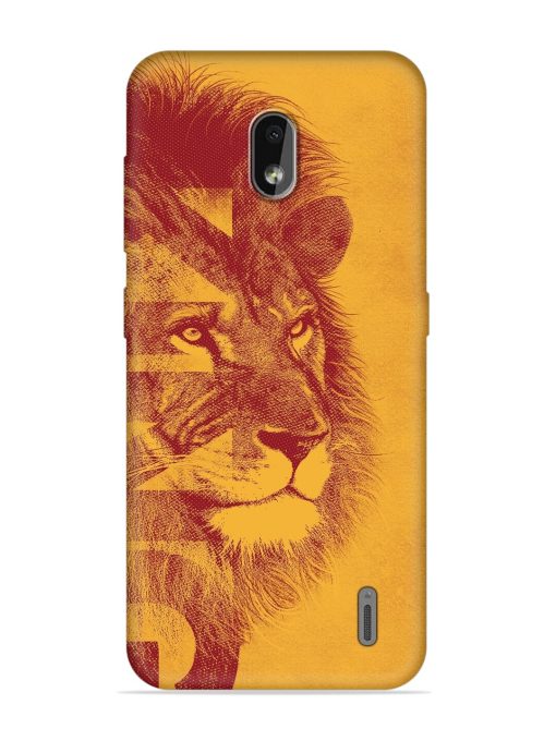 Gold Lion Crown Art Embossed Soft Silicone Case for Nokia 2.2 Zapvi