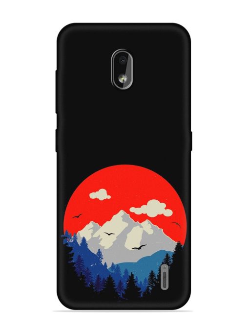 Mountain Abstract Embossed Soft Silicone Case for Nokia 2.2