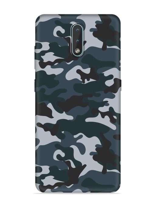 Dark Blue Army Military Art Embossed Soft Silicone Case for Nokia 2.3 Zapvi