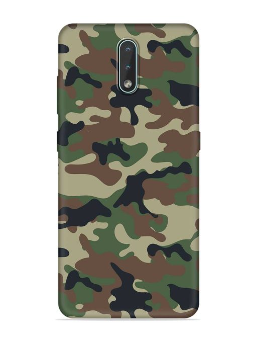 Army Military Camouflage Dark Green Embossed Soft Silicone Case for Nokia 2.3 Zapvi